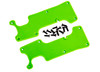 Traxxas Rear Suspension Arm Covers for Sledge 1/8 Monster Truck - Green, 9634G