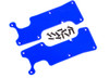 Traxxas Rear Suspension Arm Covers for Sledge 1/8 Monster Truck - Blue, 9634X