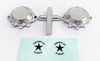 CEN Racing American Force H01 Contra Wheel Caps - Silver, CD0631, CEGCD0631
