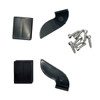 Rage Black Marlin Brushed Trim Tab Set, B1428