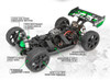 HPI Racing Vorza S FLUX Brushless 1/8 4WD Buggy RTR - Green, 160179