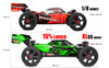 Team Corally Asuga XLR 6S Roller Chassis Racing Buggy Large Scale - Green, C-00488-G