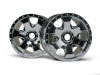 HPI 3.2" Chrome Warlock Wheels for Savage X/XL models, 3192