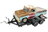 1/10 Scale Full Metal Car Hauler Trailer with LED Lights
