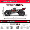 Arrma 1/8 KRATON 6S EXB 4X4 RTR Brushless Speed Truck, BLACK - ARA8708V6T1
