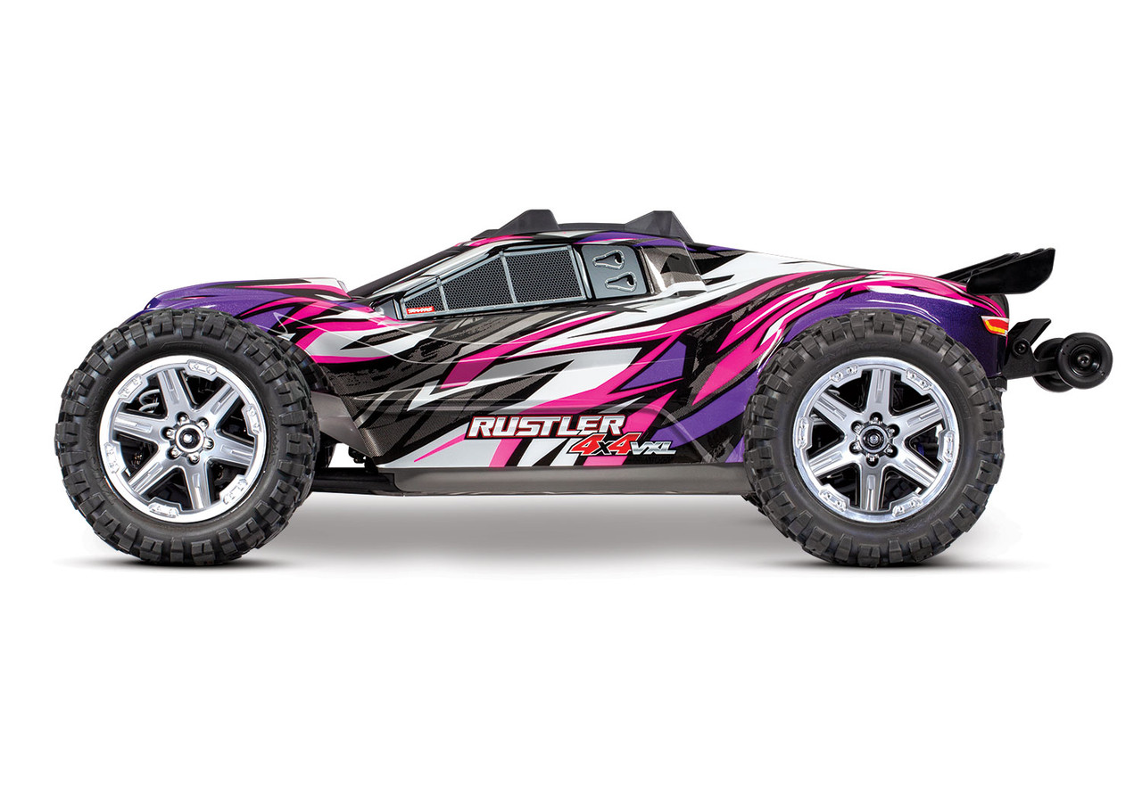Traxxas Pink/Purple Rustler 4X4 VXL Brushless Stadium Truck (67076-4)