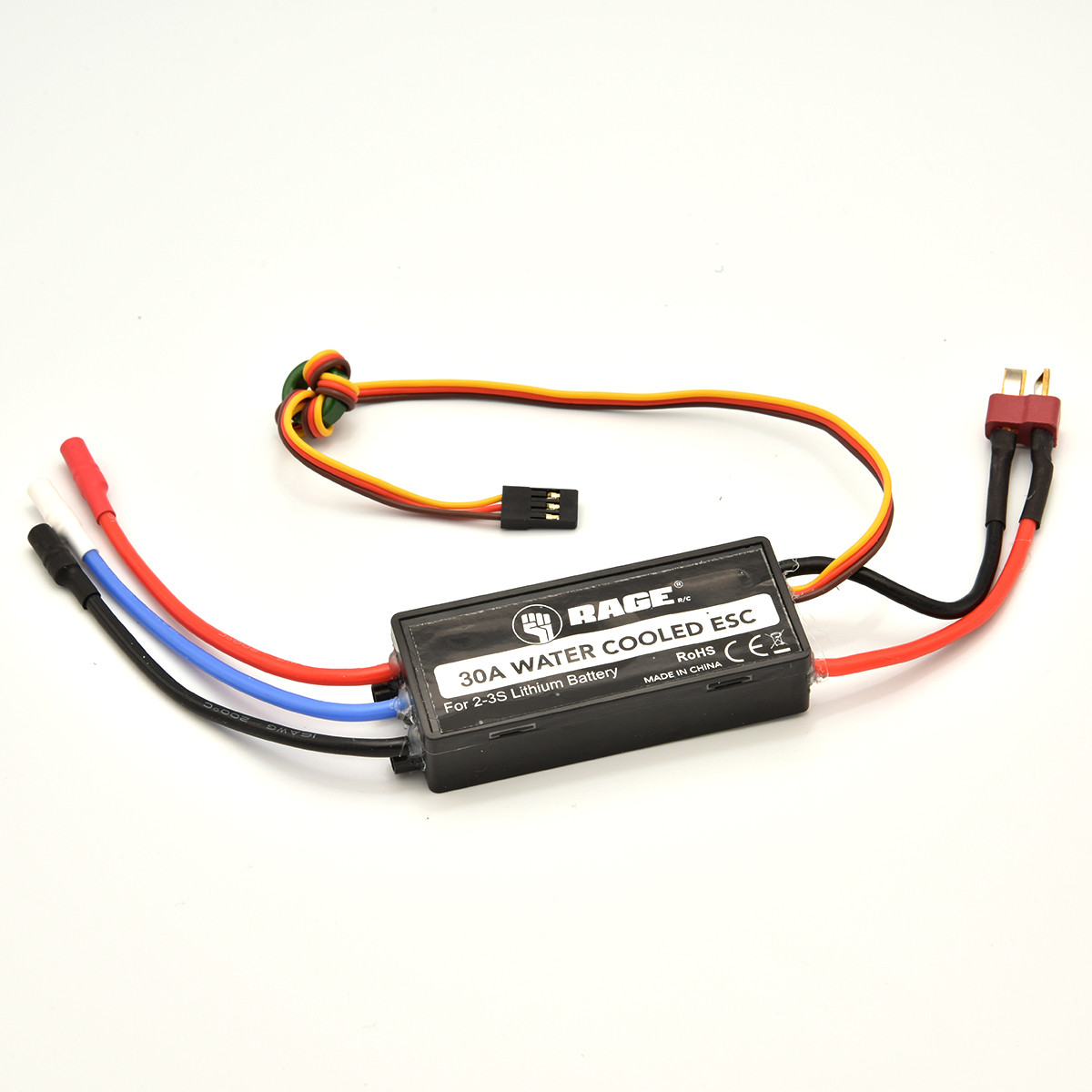 Rage Brushless Black Marlin 30A Water-Cooled ESC, 