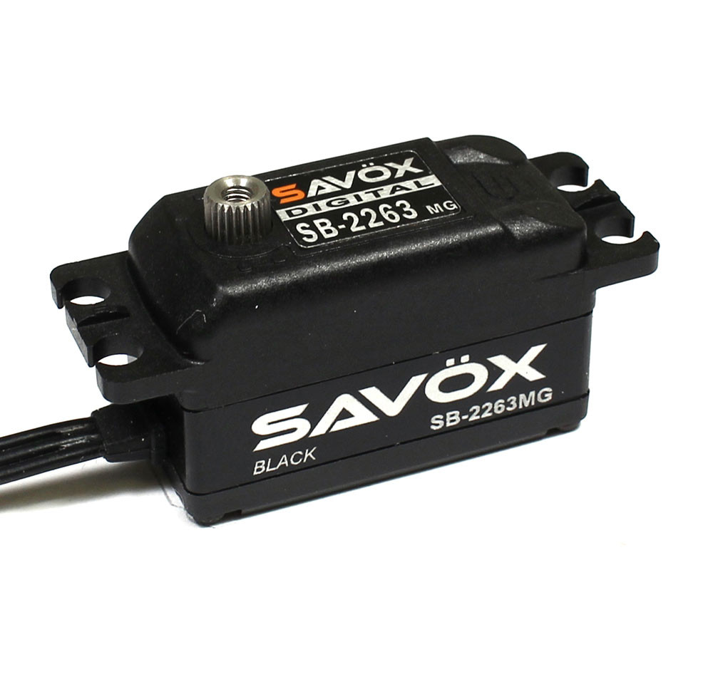 Savox SB2263MG-BE Black Edition Low Profile Brushless Digital Servo