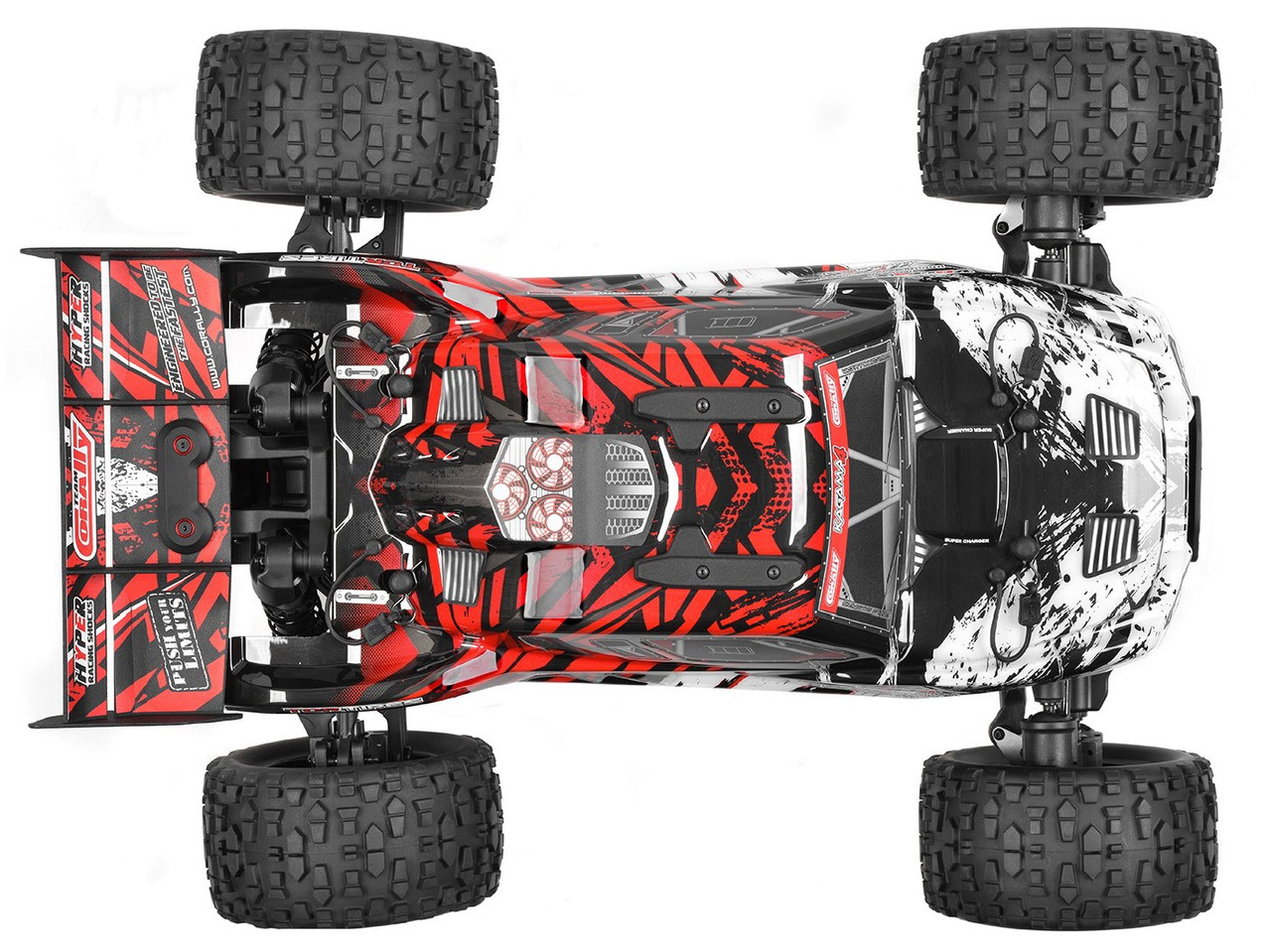 CAMAFORCE カマフォース Xシリーズ フルセット　 peak付 Team Corally Kagama 4 XP 4S RTR Monster Truck - Red (C-00293-R)
