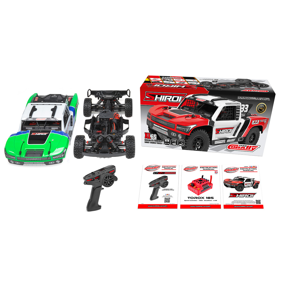 Team Corally Shiroi XP 6S RTR Short Course Truck - Green (C-00278-G)