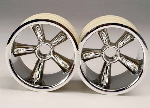 Traxxas TRX Pro-Star Front Chrome Wheels for 2.2