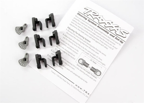Traxxas Steering and Throttle Servo Horns for non-Traxxas Servos, 5345X, TRA5345X