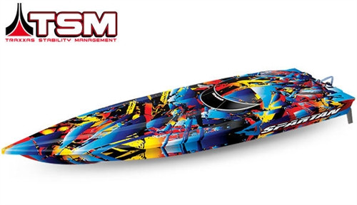 Traxxas Spartan VXL-6S Rock N Roll Brushless Boat with Stability