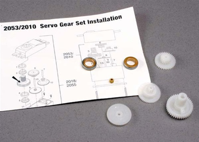 Traxxas Gear Set for 2018 Servos, 2010