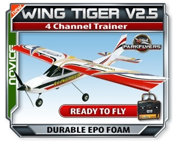 ParkFlyers R/C Wing Tiger V2.5 EPO 500 Class RTF Airplane
