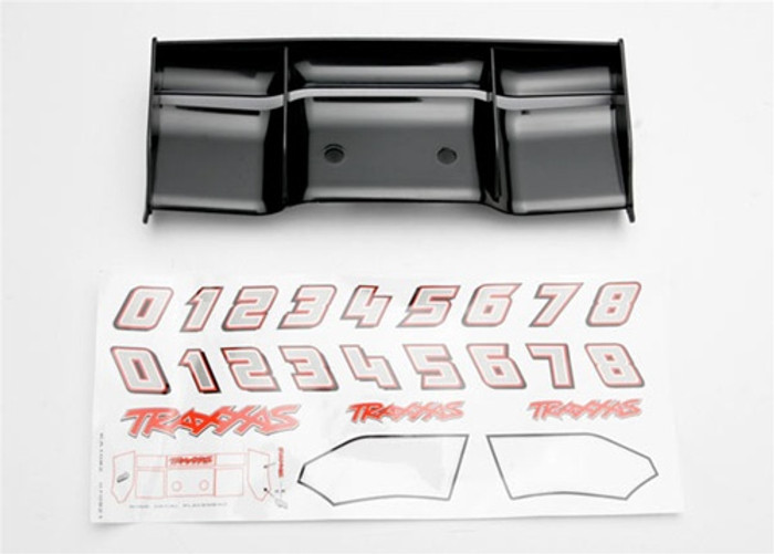 Traxxas Revo Wing Black w/decals, 5446