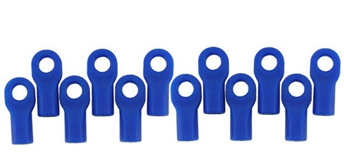 RPM Short Rod Ends for Traxxas 1/10 Vehicles - Blue, 80475, RPM80475