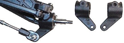 RPM Front Bearing Carriers for Traxxas Electric Rustler/Stampede/Bandit/Slash 2WD, 80372, RPM80372