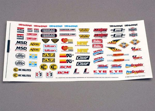 Traxxas Decal Sheet (racing sponsors), 2514