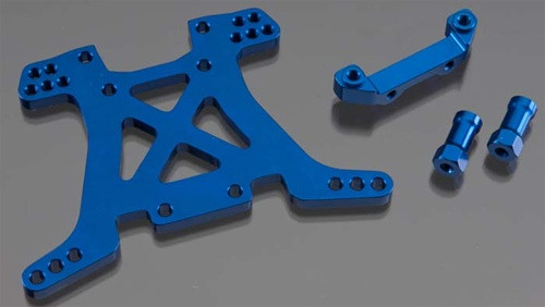 Traxxas Aluminum Shock Tower Rear Blue - Slash 4X4, 6838X, TRA6838X