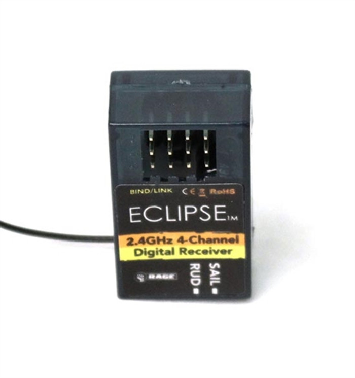 Rage Eclipse Sailboat 2.4Ghz 2-Channel Receiver (manual-bind), B1330