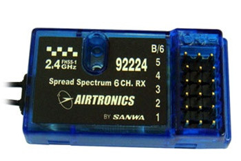 Airtronics RX600 6-Ch Air 2.4Ghz Mini Receiver - FHSS-1 Full Range, 92224