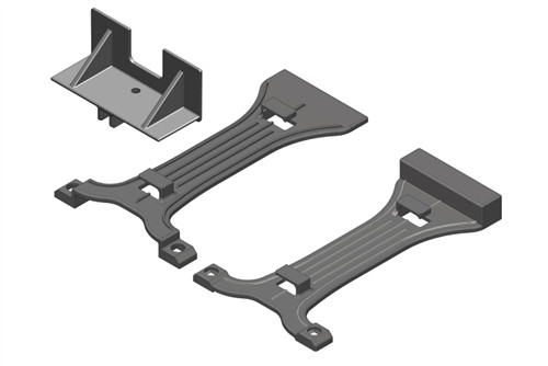 Team Corally 2S/3S Battery Brace Set - 1/10 Mammoth, Moxoo, Triton, C-00250-006, CORC-00250-006