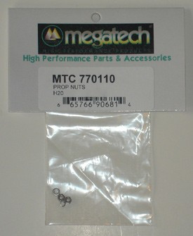 Megatech H2O Pro Racer Prop Nuts, MTPT-HO104
