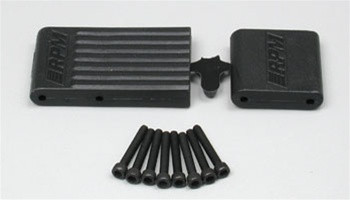 RPM Bulkhead Braces for the Traxxas T/E-Maxx - Black, 80152, RPM80152