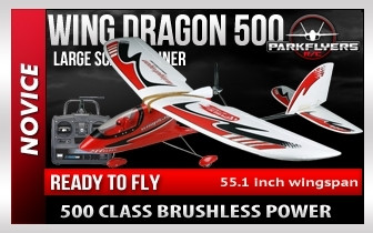 ParkFlyers RC Wing Dragon 500 RTF Trainer Airplane