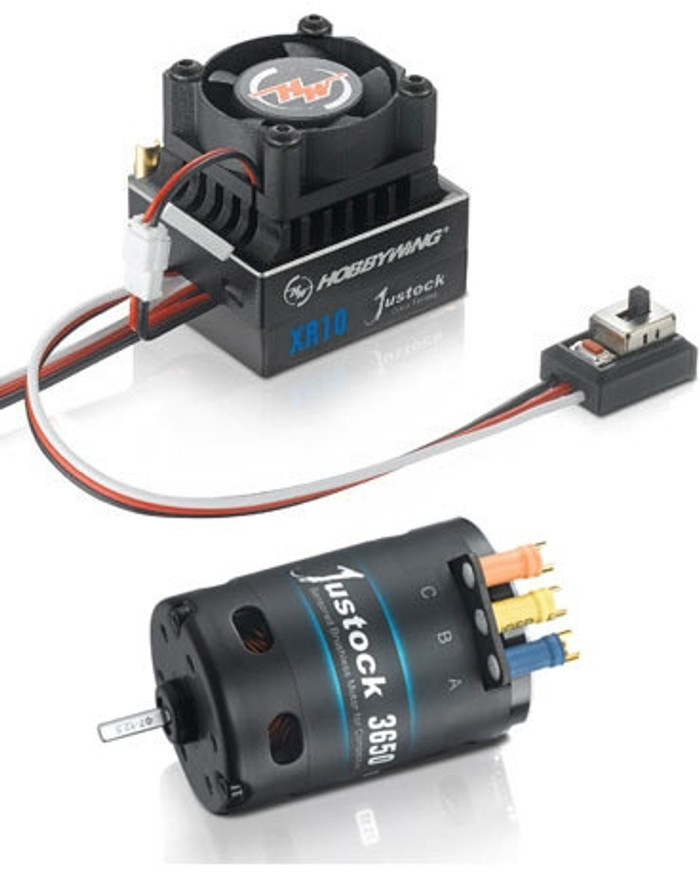 Hobbywing XeRun XR10 Justock ESC and 13.5T Brushless Motor Combo, 38020401
