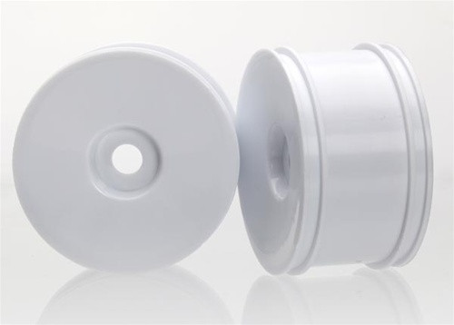Traxxas White Dyeable Front Dished Wheels - XO-1, 6474