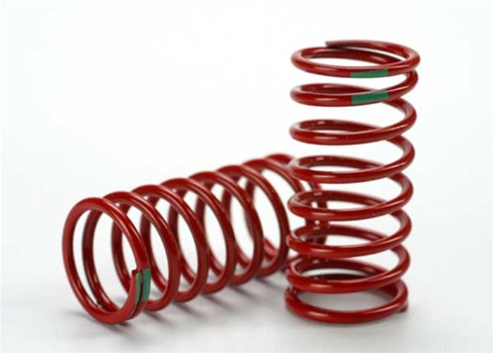 Traxxas Red GTR Shock Spring 3.5 Rate Green Revo, 5438