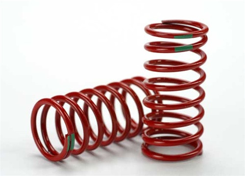 Traxxas Red GTR Shock Spring 3.5 Rate Green Revo, 5438, TRA5438