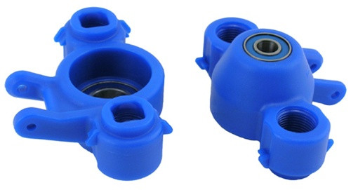 RPM Axle Carriers and Bearings for Traxxas Revo, Slayer and T/E-Maxx - Blue, 80585, RPM80585