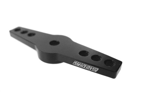Racers Edge Aluminum Double Arm Servo Horn (25 Spline) Savox/Futaba Black, 10371BK
