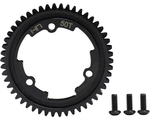 Hot Racing Steel Spur Gear 50T 1 Mod for Traxxas E-Revo 2/X-Maxx/XO-1, HRAERVT50M01