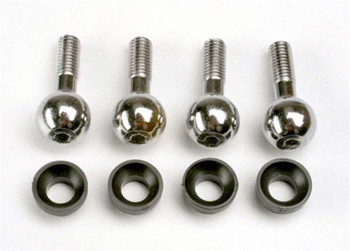 Traxxas Pivot Balls w/Bushings (4), 4933, TRA4933