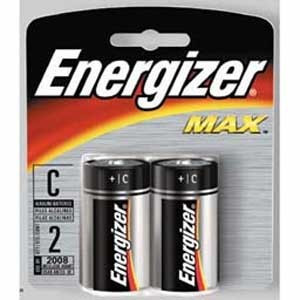 Energizer Max "C" Alkaline Battery 2-Pack
