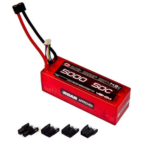 Venom 50C 5000mAh 14.8V Hard Case Lipo - UNI Plug, 15031