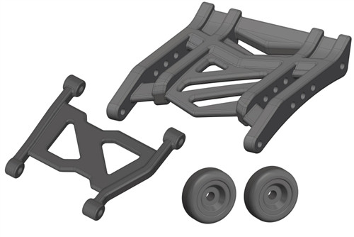 Team Corally Wheelie Bar Set - 1/10 Mammoth, Moxoo, Triton, C-00250-081, CORC-00250-081