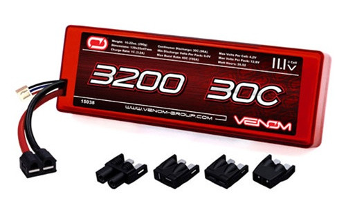 VENOM 30C 3200mAh 11.1V 3-Cell LiPo Hardcase Battery - UNI Plug, 15038
