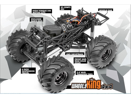 HPI-85255 Bumper/Roll Bar Set Wheely King - Løten RC Shop AS