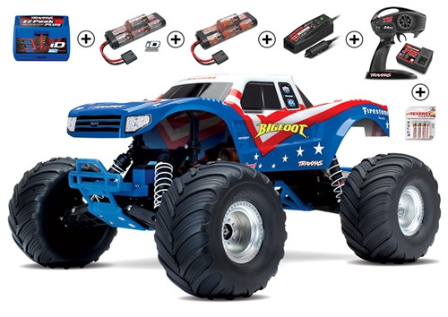 Traxxas BIGFOOT 1/10 Monster Truck RTR Red, White, and Blue