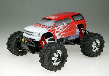VENOM Atomik Flame White/Red Suburban Body for T/E-Maxx/Revo/Savage, 1731-05