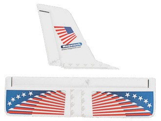 Megatech Freedom Flyer Tail Wing Set (Rudder & Elevator)