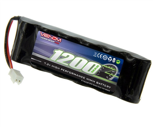 Venom 7.2V 1200mAh NiMh Flat Micro Battery, 1512