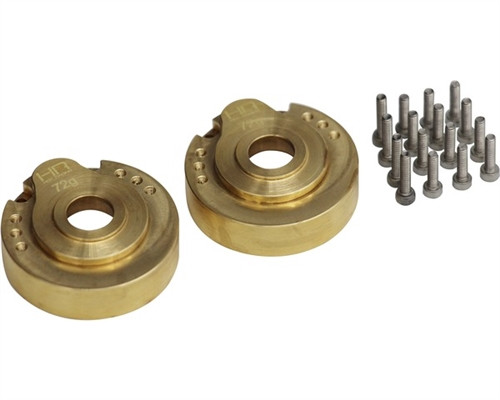 Hot Racing Modular Brass Steering Knuckles Portal Gear Cover for TRX-4, HRATRXF21HE