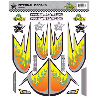 Venom Internal Graphics - Hot Rod - Orange/Yellow
