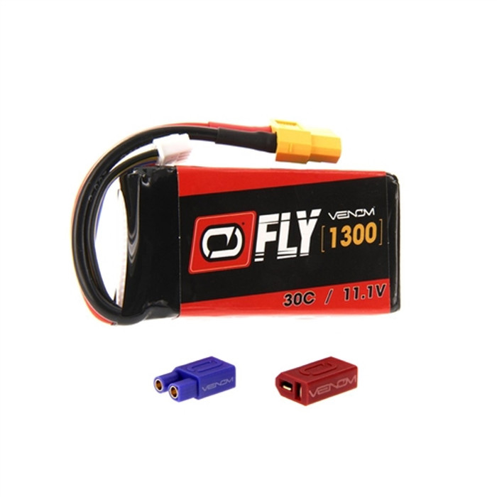 Venom FLY 30C 1300mAh 11.1V LiPo Battery - UNI Plug 2.0, 25028